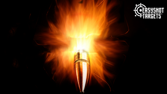 blazing bullet with black background