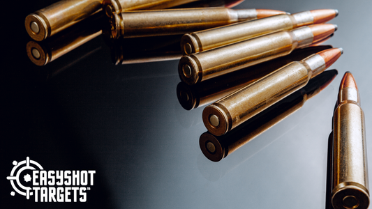 pointed bullets scattered