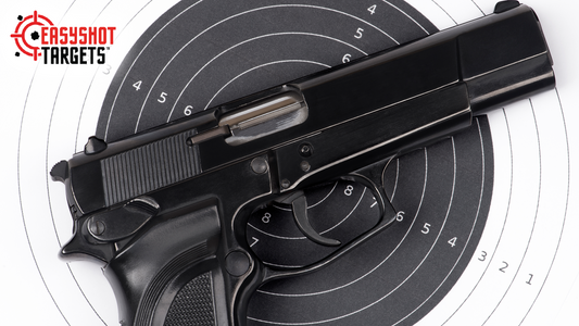 gun with shooting target