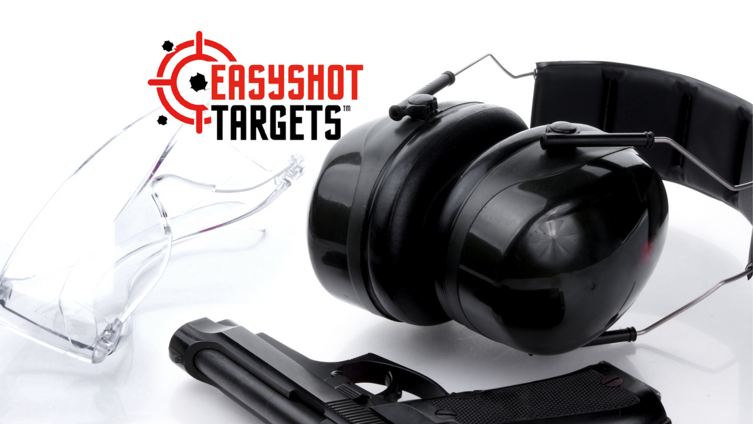 headphones and gun