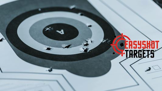 shooting target with bullet marks