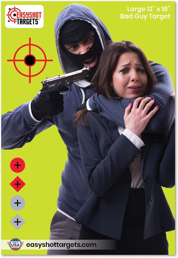 40 Pack Hostage Targets Paper Shooting Targets EasyShot Targets