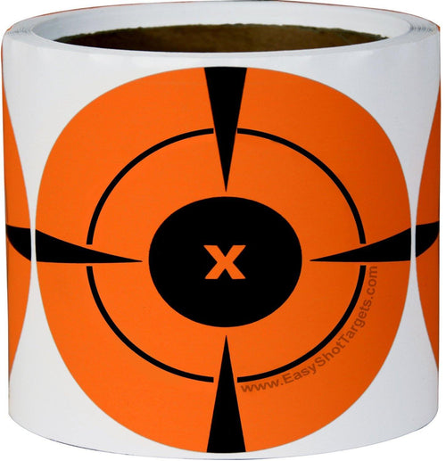 4" Orange Target Stickers (Qty 200) - EasyShot Targets