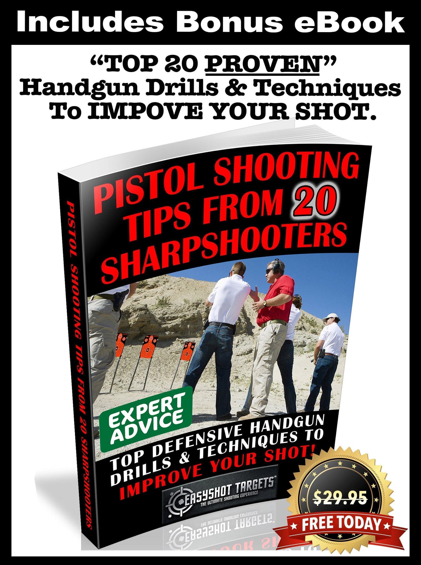 105 Pack - Neon Yellow & Red - Silhouette Targets - EasyShot Targets