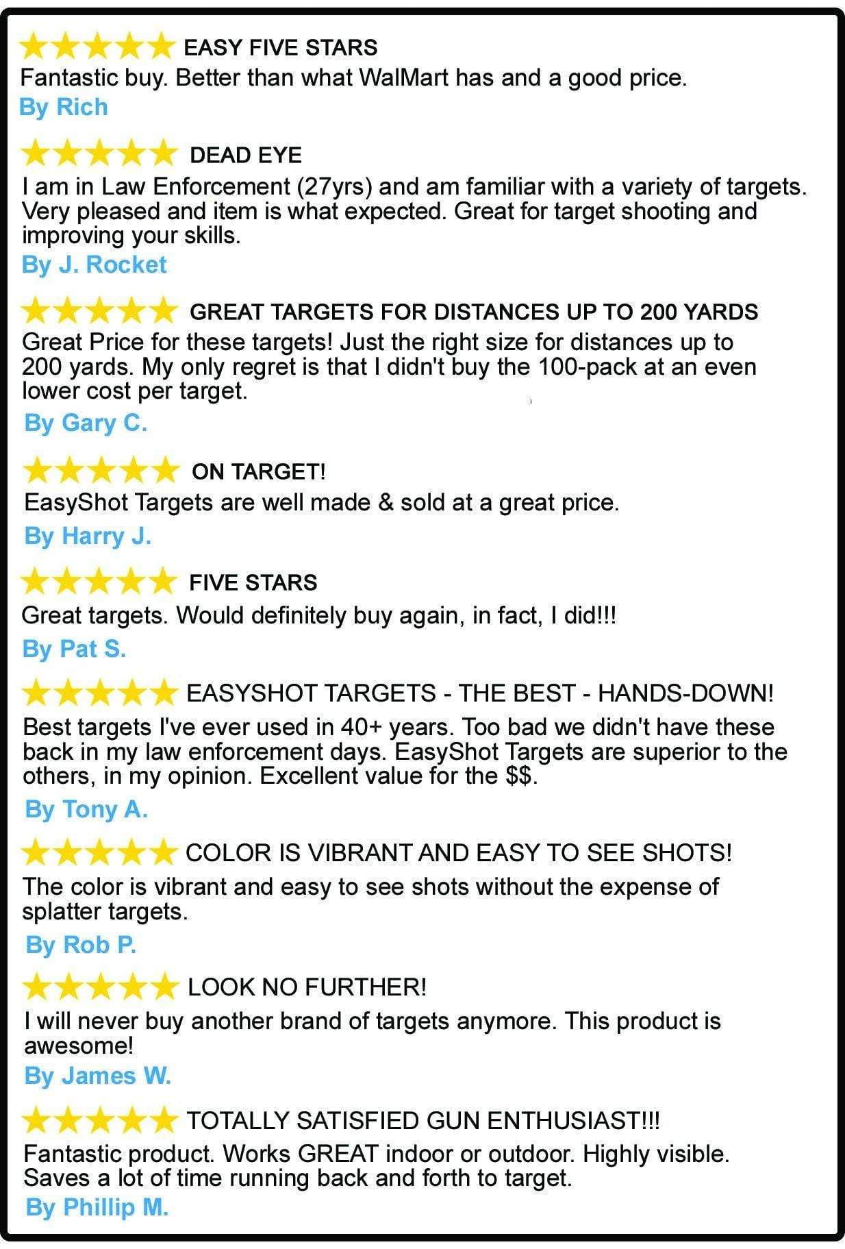 4" Orange Target Stickers (Qty 200) - EasyShot Targets