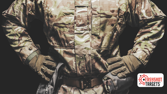 Man wearing combat uniform