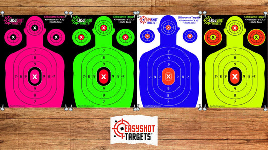 A selection of EasyShot targets silhoette targets