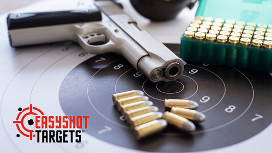 gun and ammunition with targets