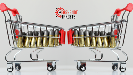 2 shopping carts with ammunition inside