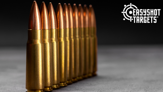 pointed tip bullets alligned