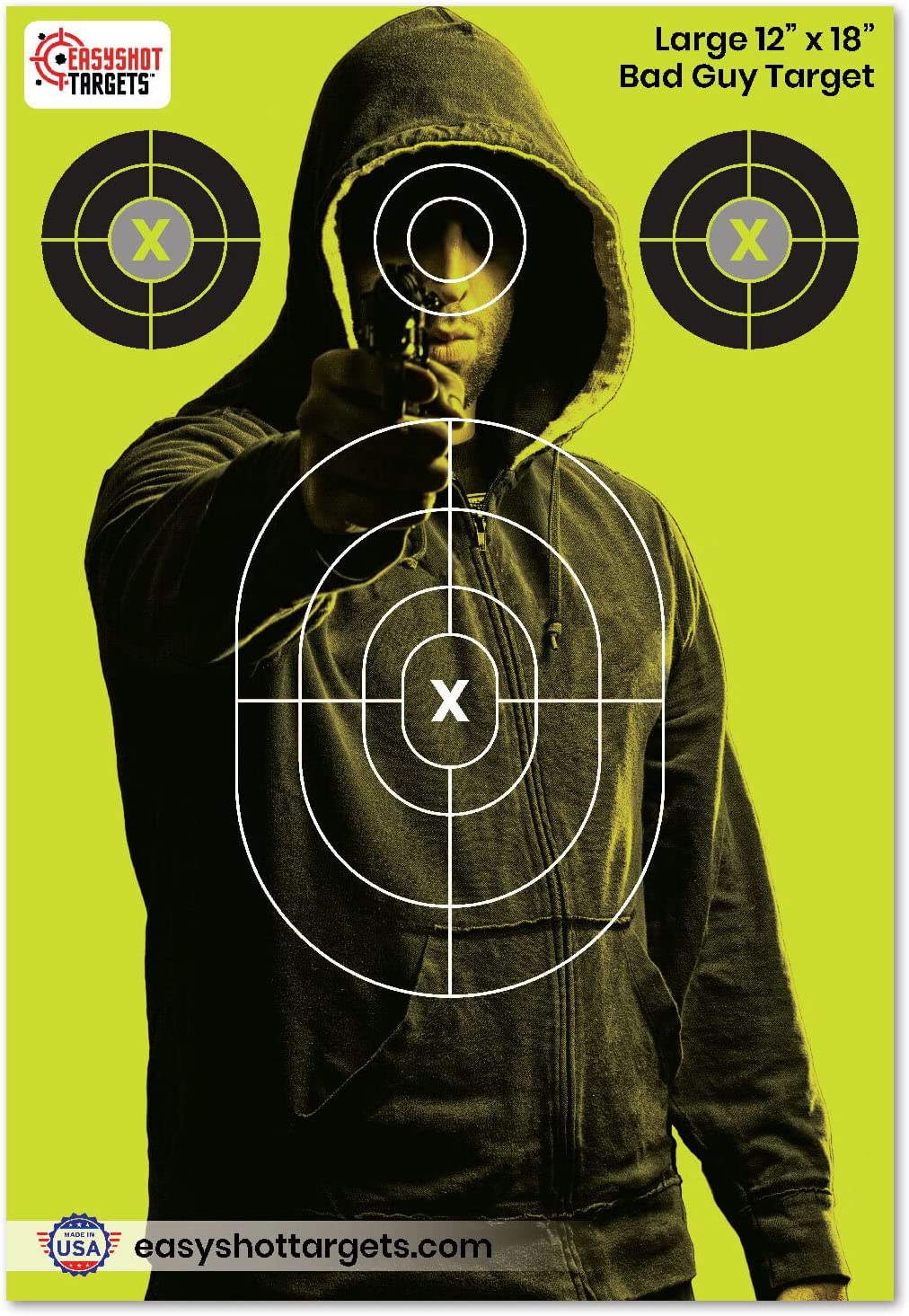 Shop & Save Bad Guy Targets (2 variations) - 40 Targets - Paper Shooting Targets