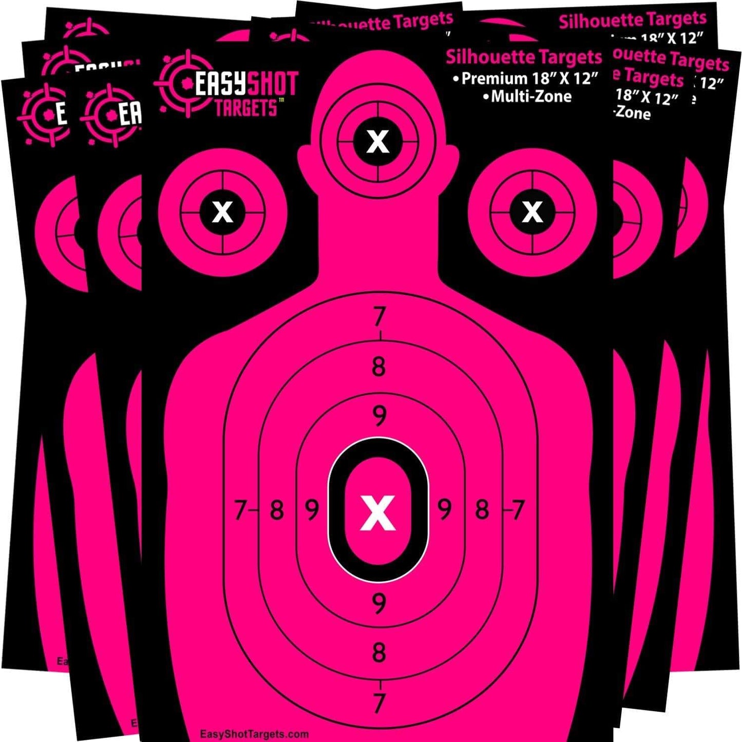 Pink - Silhouette Shooting Targets