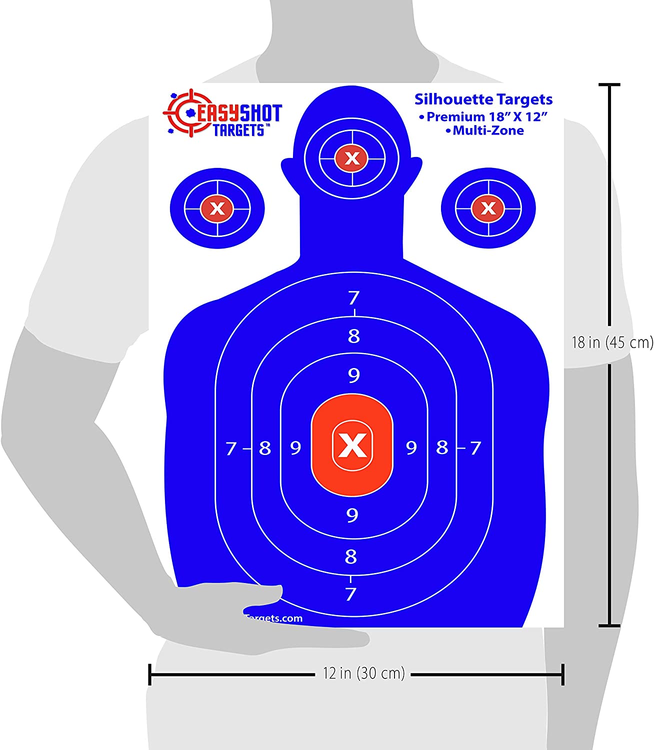 Blue - Silhouette Shooting Targets
