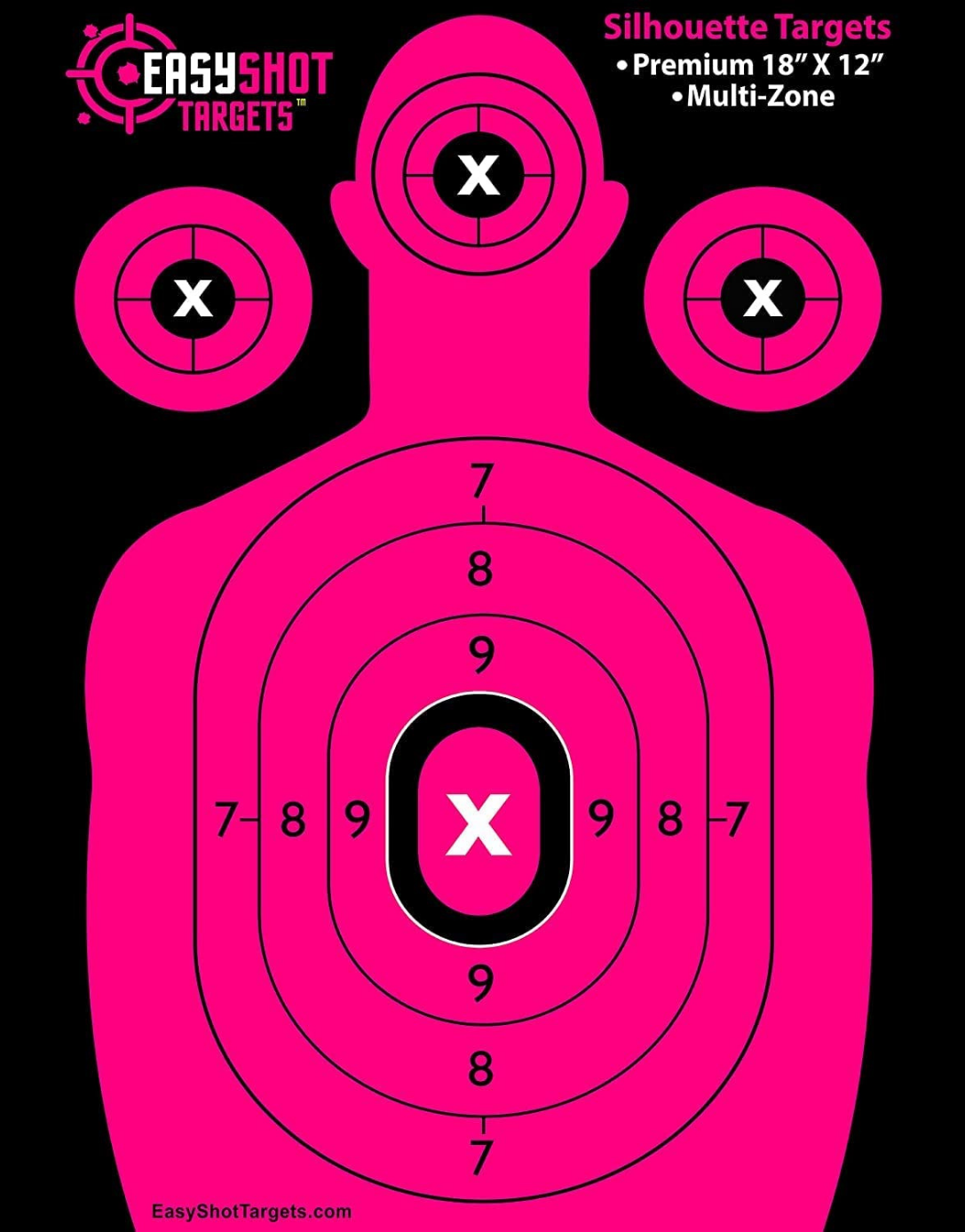 Pink Target Aim Pink - Silhouette Shooting Targets | EasyShot Targets