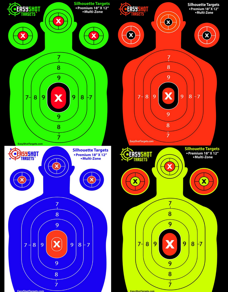 Multicolor - Silhouette Shooting Targets